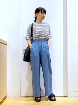 あおき@LAKOLE海老名さん（レディース・156cm）の夏コーディネート