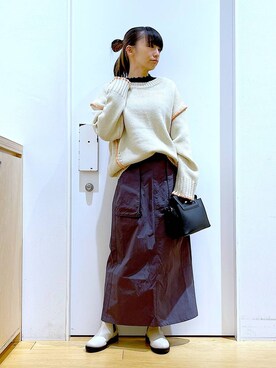 あおき@LAKOLE海老名さん（レディース・156cm）の冬コーディネート