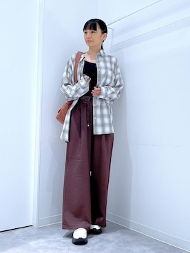 「LAKOLE（ラコレ）のアイテム」を使った、あおき@LAKOLE海老名さん（レディース・156cm）の秋コーディネート