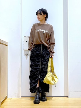 あおき@LAKOLE海老名さん（レディース・156cm）の秋コーディネート