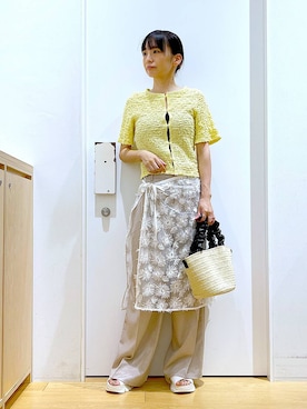 あおき@LAKOLE海老名さん（レディース・156cm）の夏コーディネート