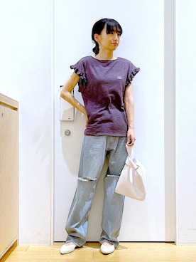 あおき@LAKOLE海老名さん（レディース・156cm）の春コーディネート