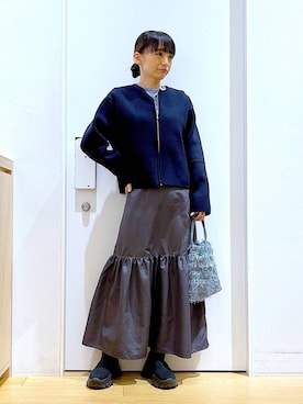 あおき@LAKOLE海老名さん（レディース・156cm）の春コーディネート