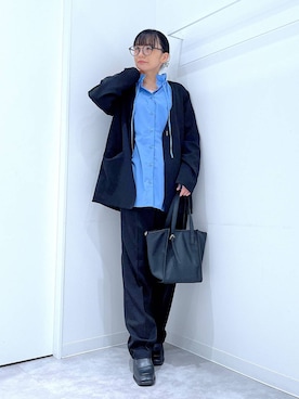 あおき@LAKOLE海老名さん（レディース・156cm）の冬コーディネート