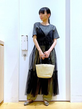 あおき@LAKOLE海老名さん(レディース・156cm)の夏コーディネート