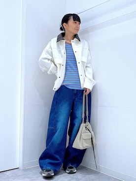 あおき@LAKOLE海老名さん(レディース・156cm)の冬コーディネート