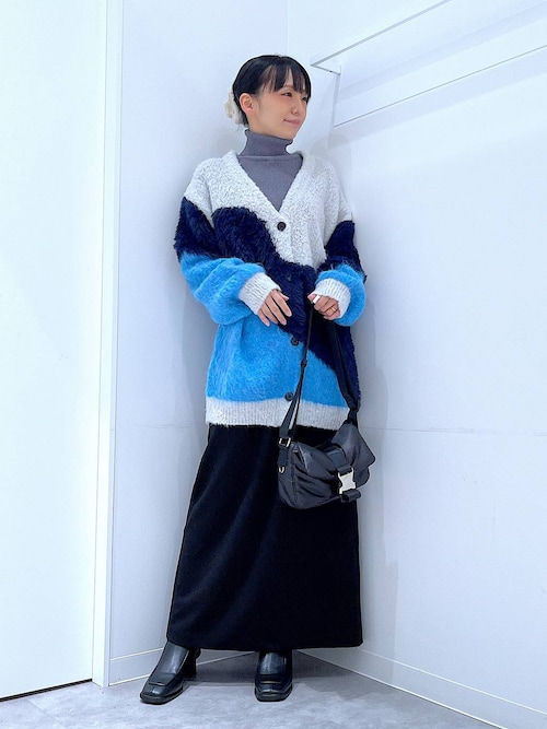 セール】インターシャ配色カーディガン / 583726（カーディガン/ボレロ