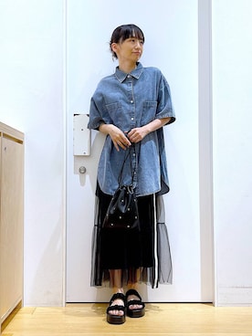 あおき@LAKOLE海老名さん(レディース・156cm)の夏コーディネート