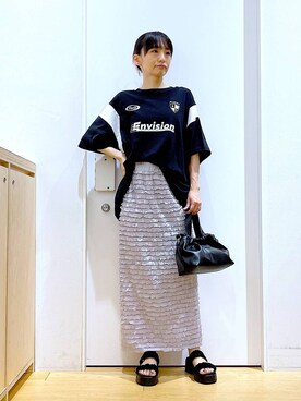 あおき@LAKOLE海老名さん（レディース・156cm）の夏コーディネート