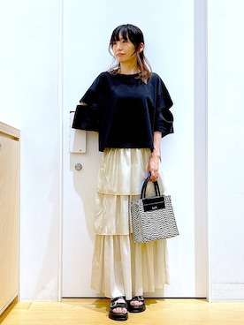 あおき@LAKOLE海老名さん(レディース・156cm)の夏コーディネート