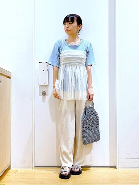 あおき@LAKOLE海老名さん(レディース・156cm)の夏コーディネート