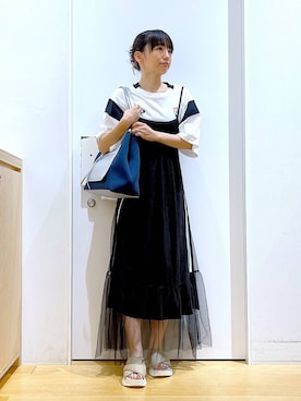 あおき@LAKOLE海老名さん(レディース・156cm)の夏コーディネート