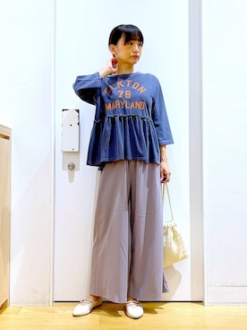 あおき@LAKOLE海老名さん(レディース・156cm)の秋コーディネート