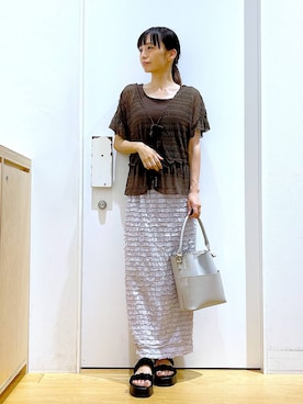 あおき@LAKOLE海老名さん（レディース・156cm）の秋コーディネート