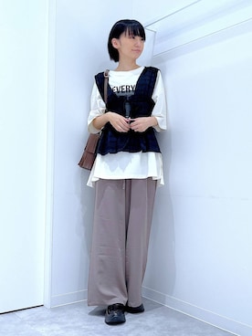 あおき@LAKOLE海老名さん（レディース・156cm）の秋コーディネート