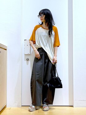 あおき@LAKOLE海老名さん（レディース・156cm）の夏コーディネート