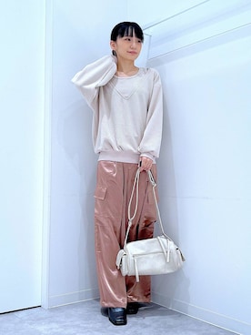 あおき@LAKOLE海老名さん（レディース・156cm）の冬コーディネート