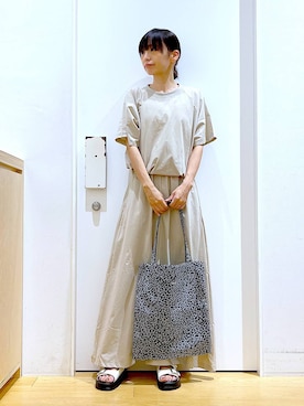 あおき@LAKOLE海老名さん(レディース・156cm)の夏コーディネート