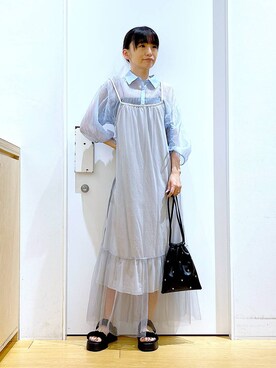 あおき@LAKOLE海老名さん（レディース・156cm）の夏コーディネート