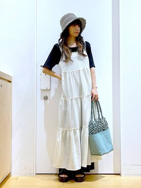 あおき@LAKOLE海老名さん(レディース・156cm)の夏コーディネート
