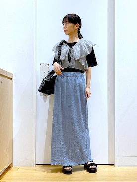 あおき@LAKOLE海老名さん（レディース・156cm）の夏コーディネート