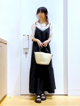 あおき@LAKOLE海老名さん(レディース・156cm)の夏コーディネート