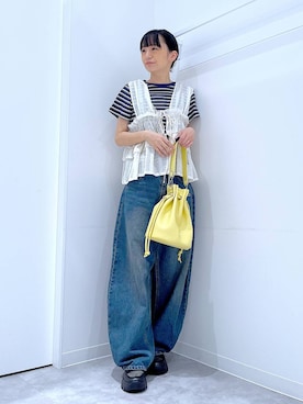 「LAKOLE（ラコレ）のアイテム」を使った、あおき@LAKOLE海老名さん（レディース・156cm）の春コーディネート