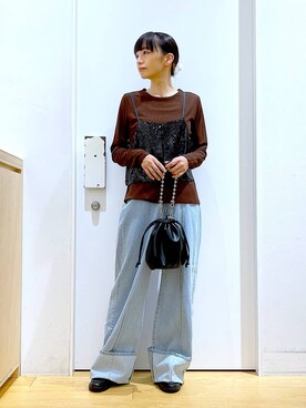 あおき@LAKOLE海老名さん(レディース・156cm)の秋コーディネート