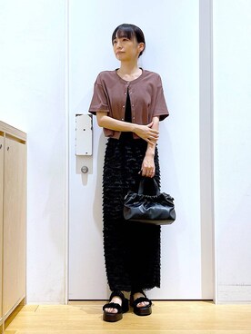 あおき@LAKOLE海老名さん（レディース・156cm）の夏コーディネート