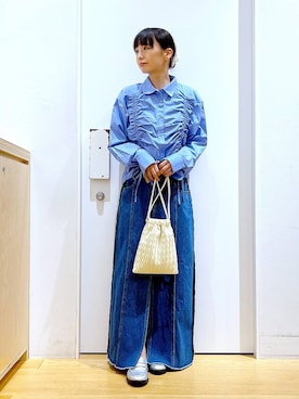 あおき@LAKOLE海老名さん（レディース・156cm）の秋コーディネート