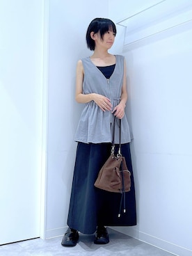 あおき@LAKOLE海老名さん（レディース・156cm）の秋コーディネート