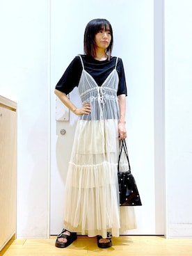 あおき@LAKOLE海老名さん（レディース・156cm）の夏コーディネート