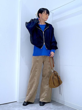 「LAKOLE（ラコレ）のアイテム（パンツ）」を使った、あおき@LAKOLE海老名さん（レディース・156cm）の春コーディネート