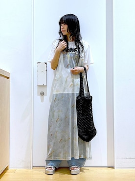 あおき@LAKOLE海老名さん（レディース・156cm）の夏コーディネート