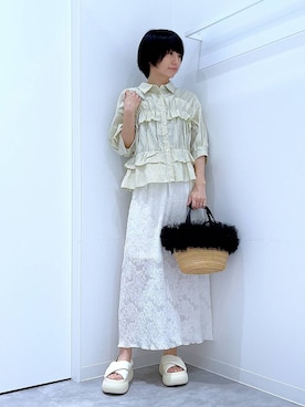 あおき@LAKOLE海老名さん（レディース・156cm）の夏コーディネート