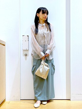 あおき@LAKOLE海老名さん（レディース・156cm）の春コーディネート