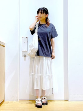あおき@LAKOLE海老名さん(レディース・156cm)の夏コーディネート