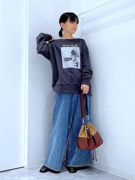 あおき@LAKOLE海老名さん（レディース・156cm）の冬コーディネート