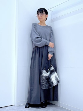 あおき@LAKOLE海老名さん(レディース・156cm)の秋コーディネート