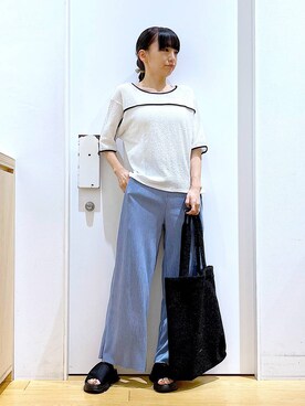 あおき@LAKOLE海老名さん（レディース・156cm）の夏コーディネート