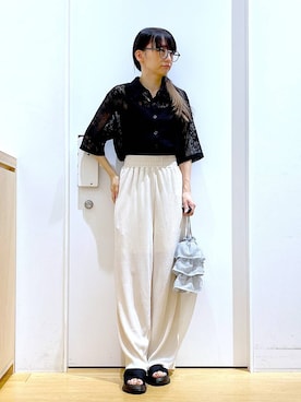 あおき@LAKOLE海老名さん(レディース・156cm)の夏コーディネート