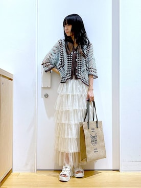 あおき@LAKOLE海老名さん(レディース・156cm)の夏コーディネート