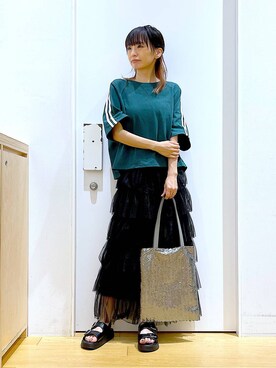 あおき@LAKOLE海老名さん（レディース・156cm）の夏コーディネート