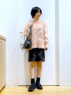 あおき@LAKOLE海老名さん（レディース・156cm）の冬コーディネート