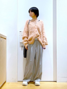 あおき@LAKOLE海老名さん(レディース・156cm)の冬コーディネート