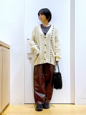 あおき@LAKOLE海老名さん（レディース・156cm）の秋コーディネート