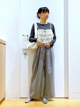 あおき@LAKOLE海老名さん（レディース・156cm）の秋コーディネート