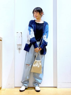 あおき@LAKOLE海老名さん(レディース・156cm)の冬コーディネート