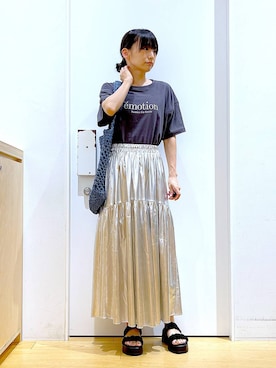 あおき@LAKOLE海老名さん（レディース・156cm）の夏コーディネート