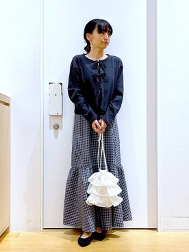 あおき@LAKOLE海老名さん(レディース・156cm)の春コーディネート
